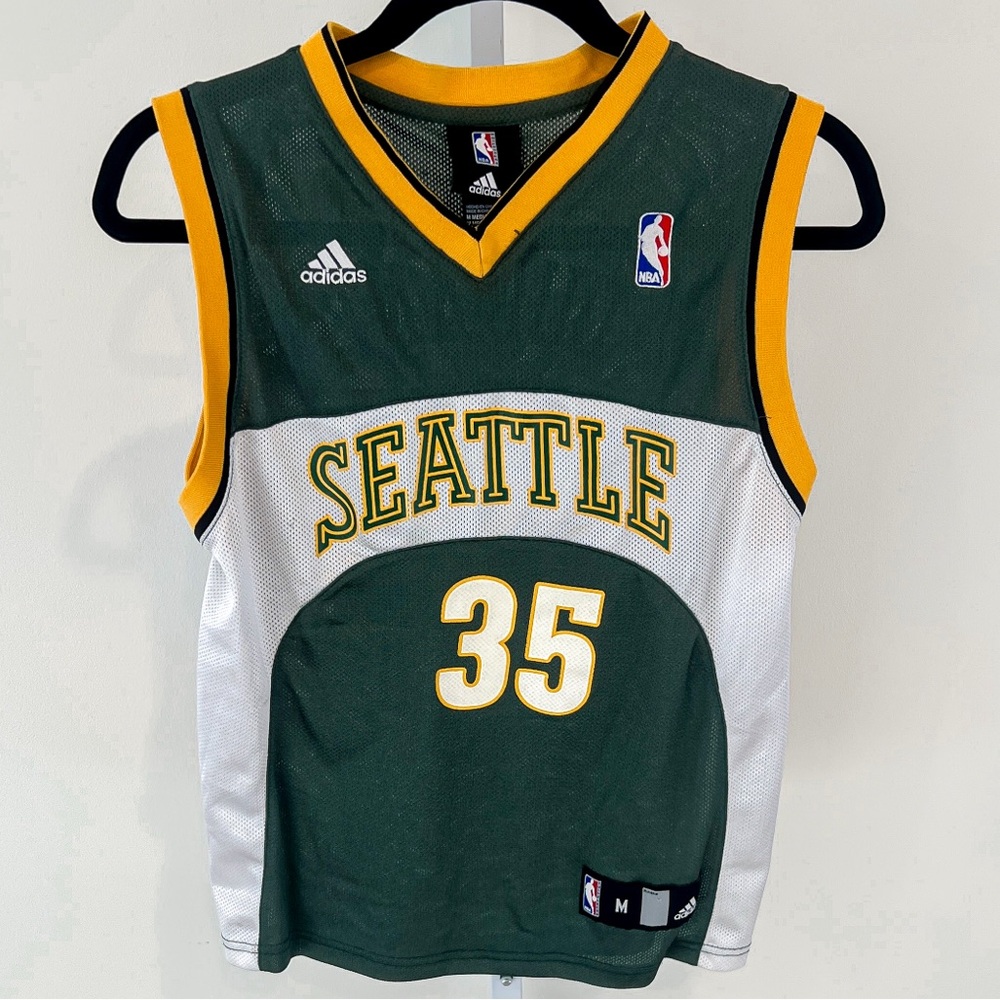 Adidas Seattle Supersonics KD Kevin Durant 35 Basketball Jersey Youth Medium